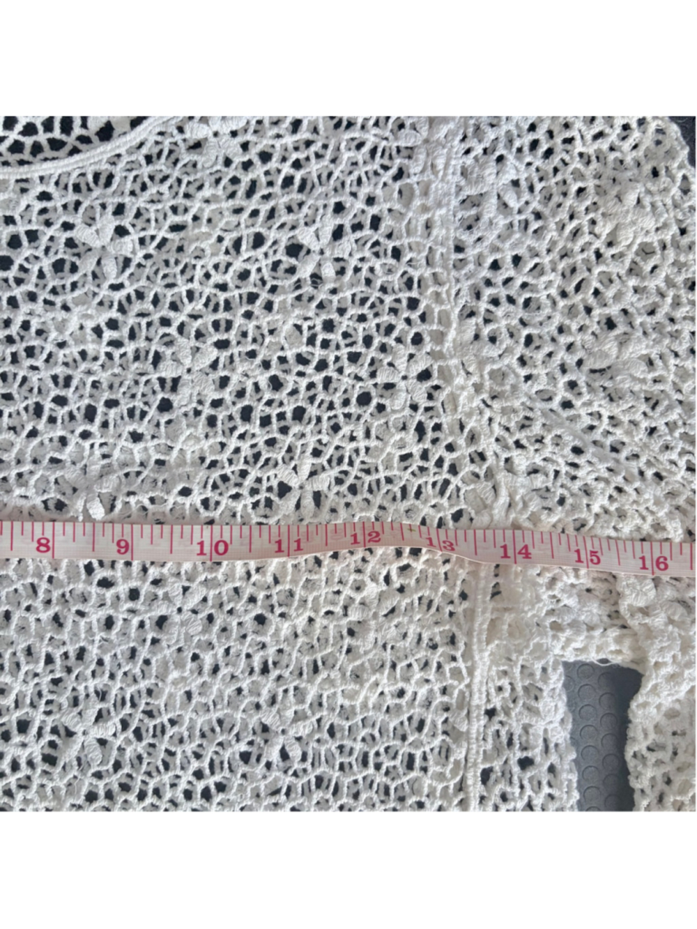 Vintage Boho Chic White Crochet Top - Picture 5 of 5